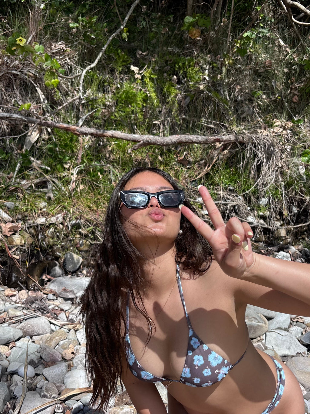 ISLAH BLUE BIKINI TOP